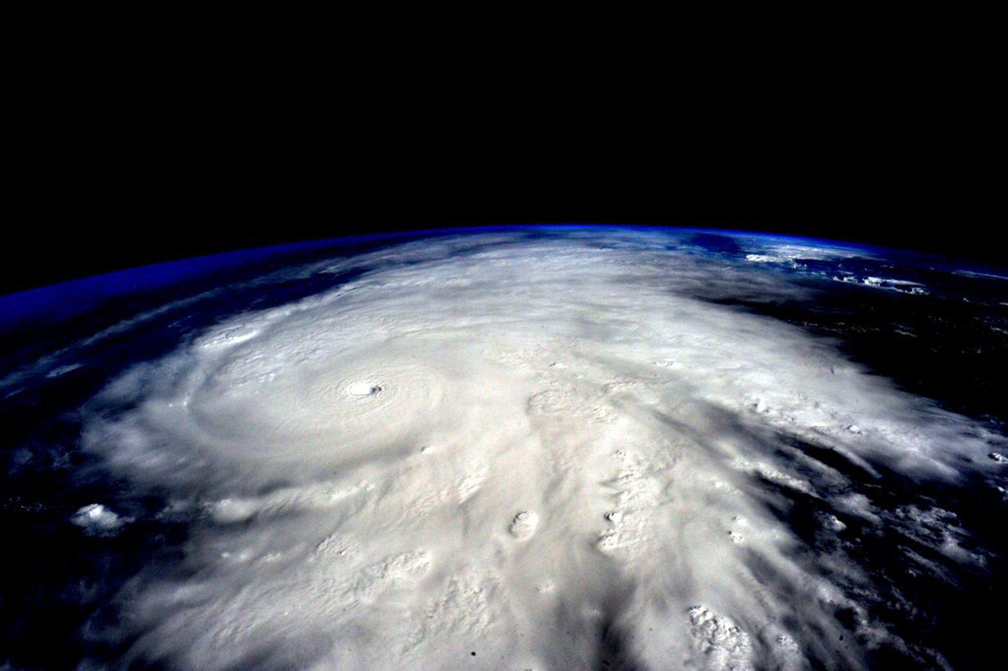 Hurricane Patricia along the western coast of Mexico, as seen from the ISS in 2015. File photo: Scott Kelly via EPA-EFE 