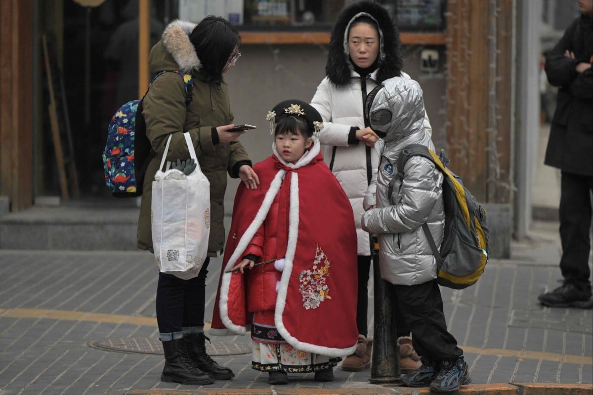 China’s population dropped for a second year in a row in 2023, falling by 2.08 million from 2022 to 1.4097 billion. Photo: AFP