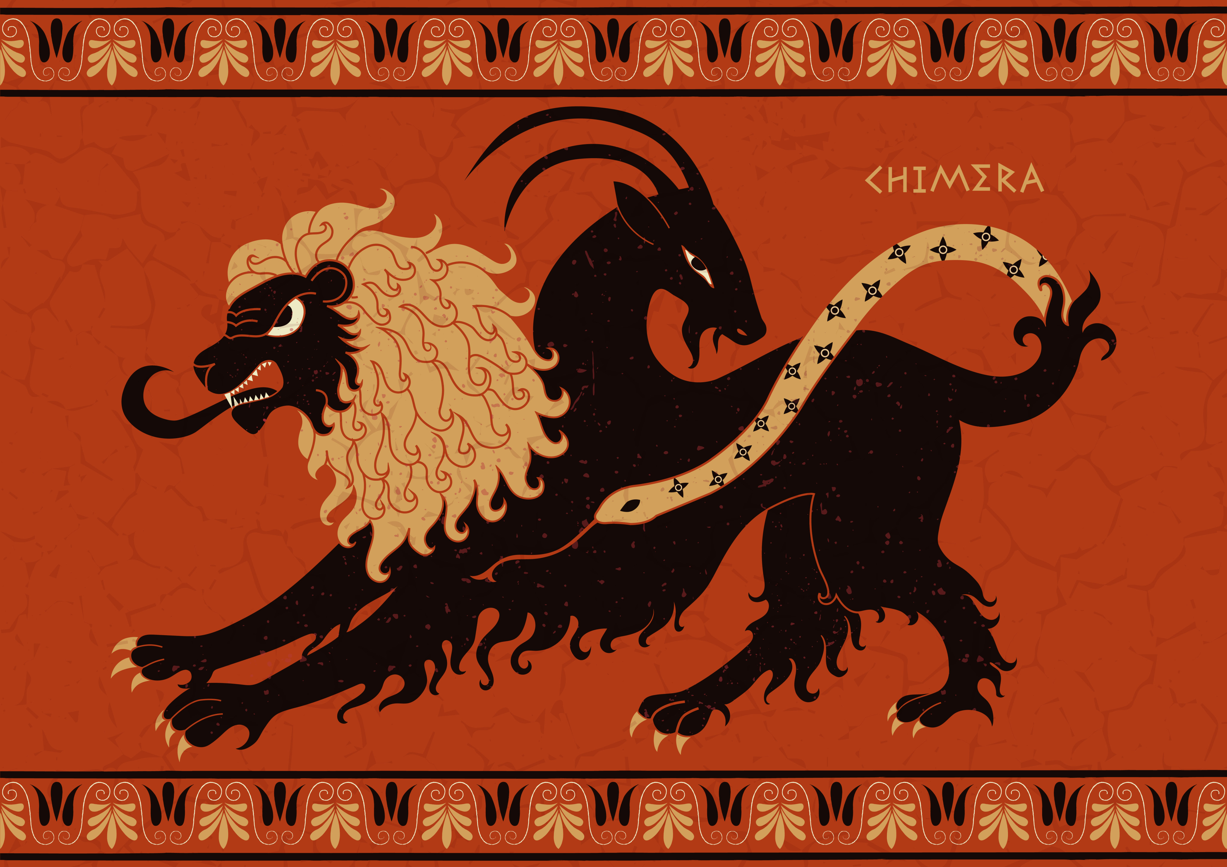 According to the ancient Greeks, a Chimera was a mythical beast that combined three different animals - a lion, a goat and a snake. Shutterstock